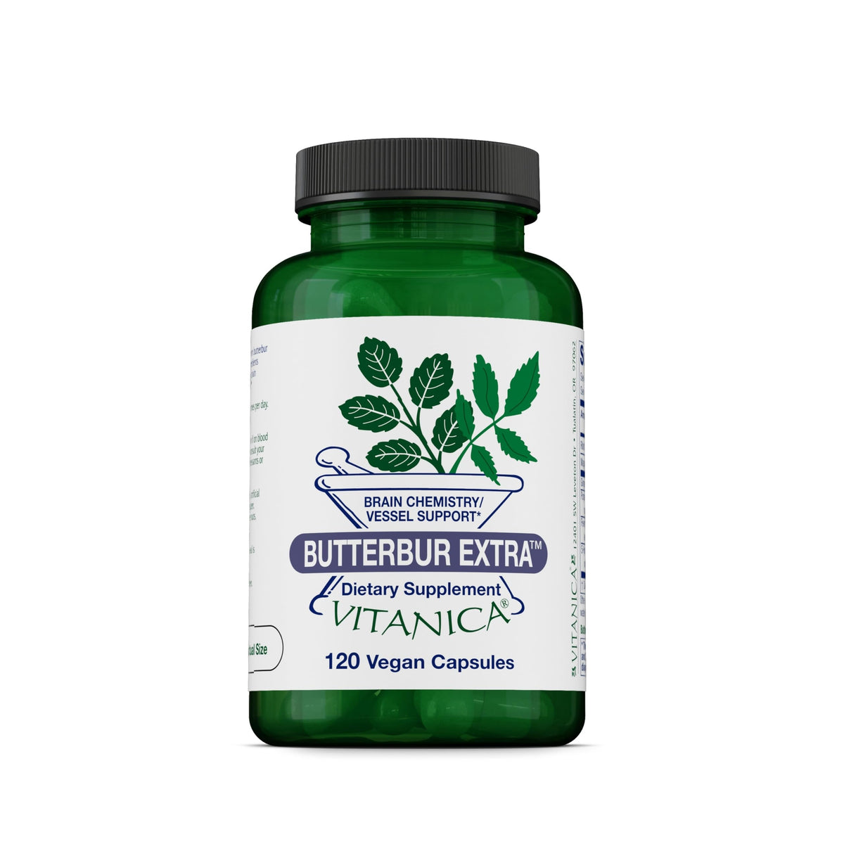 Vitanica frasco frontal mostrando diseño y cantidad de cápsulas como referencia