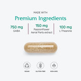 Vitanica ingredientes naturales organizados que sugieren apoyo calmante y calidad