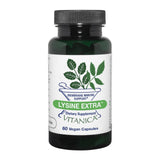 Vitanica Lysine Extra frente del envase mostrando beneficios y formato vegano