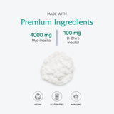 Vitanica Optinositol polvo disolviéndose en agua, preparación rápida