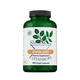 Vitanica Ovablend vista frontal del envase y etiqueta clara, apoyo natural visible