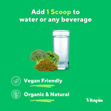 Vitapia etiqueta con información de ingredientes y certificaciones
