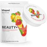 Vitapod frasco frontal mostrando diseño y beneficios visibles