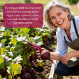 Vitarevive textura de la cápsula resaltando pureza y formulación vegetal