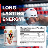 Vitargo etiqueta con certificaciones BSCG y fabricación en EE. UU.