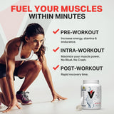 Atleta tomando Vitargo durante entrenamiento para mantener energía y rendimiento