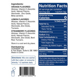 VitaSeek disposición de fresa limón naranja, variedad de sabores