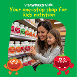 VitaWorks caja abierta con tabletas para visualizar el contenido