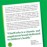 VitaWorks etiqueta con información nutricional claramente legible