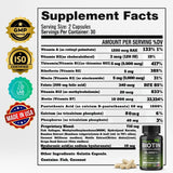 vitaxmin etiqueta con lista de ingredientes y beneficios claros