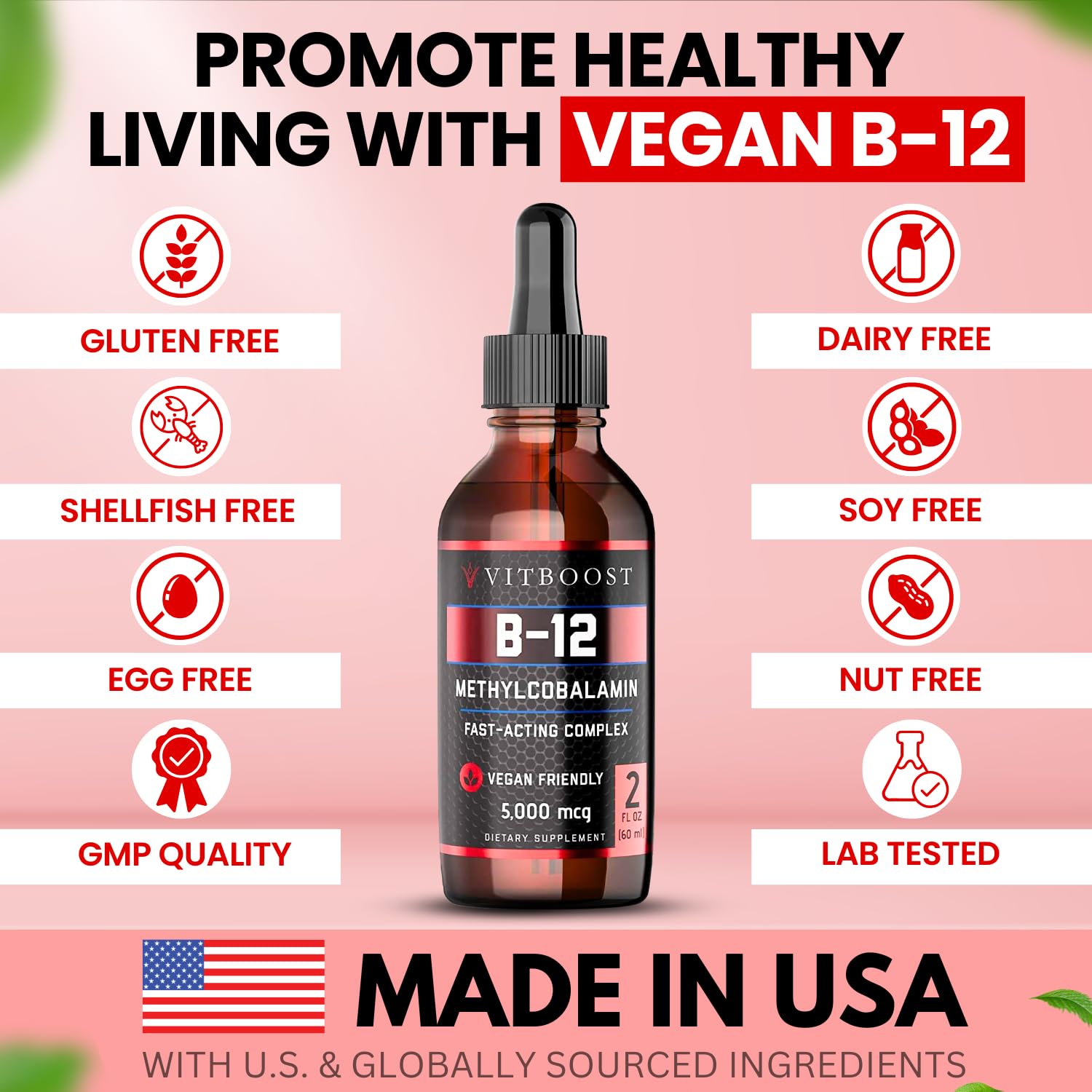 VITBOOST gota de B12 sobre la piel que evidencia textura ligera