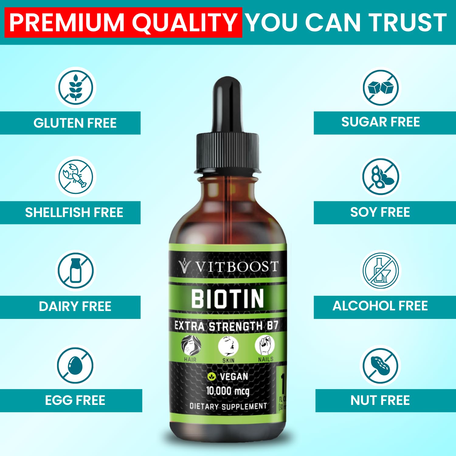 Vitboost textura líquida brillante, absorción fácil y sin grumos