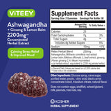Viteey envase abierto con gomitas visibles para control de porciones