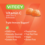 Viteey etiqueta nutricional legible con ingredientes y certificación kosher destacada