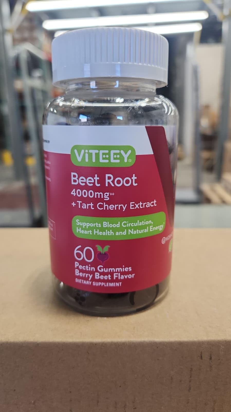 Viteey etiqueta nutricional en primer plano; transparencia en ingredientes y alérgenos