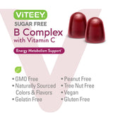 Viteey gomitas junto a fresas que sugiere sabor natural y atractivo