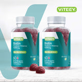 Viteey primer plano de gomita, textura masticable y color frambuesa