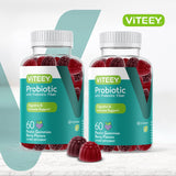 Viteey primer plano textura de gominola, muestra apetecible y natural