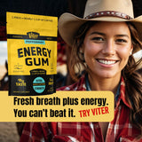 Viter Energy chicle en gimnasio impulso pre-entreno sin calorías