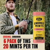 Viter Energy primer plano textura de mint para frescura instantánea