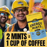 Viter Energy etiqueta nutricional mostrando cafeína y vitaminas B claras