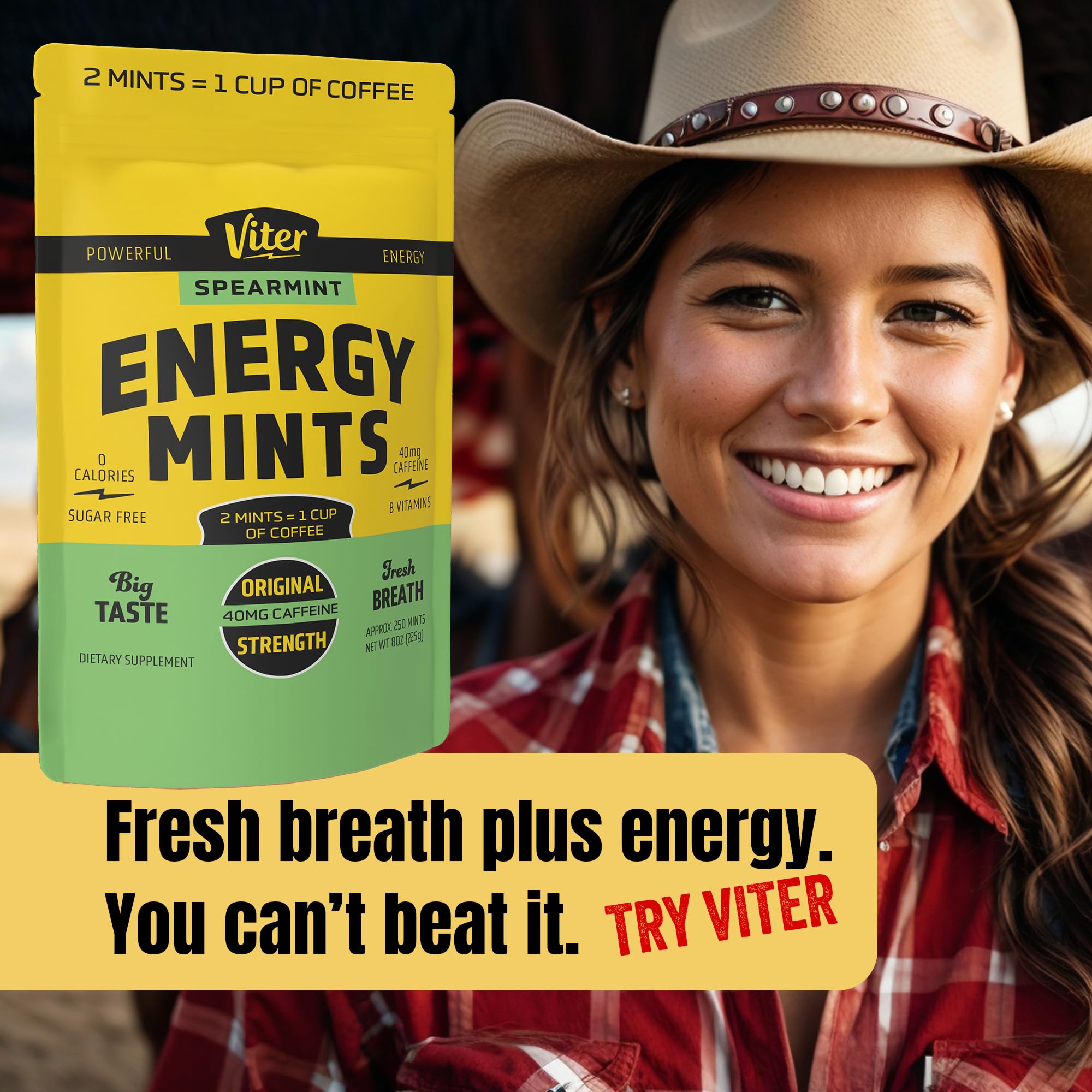 Viter Energy etiqueta nutricional con vitaminas B y datos, transparente y útil