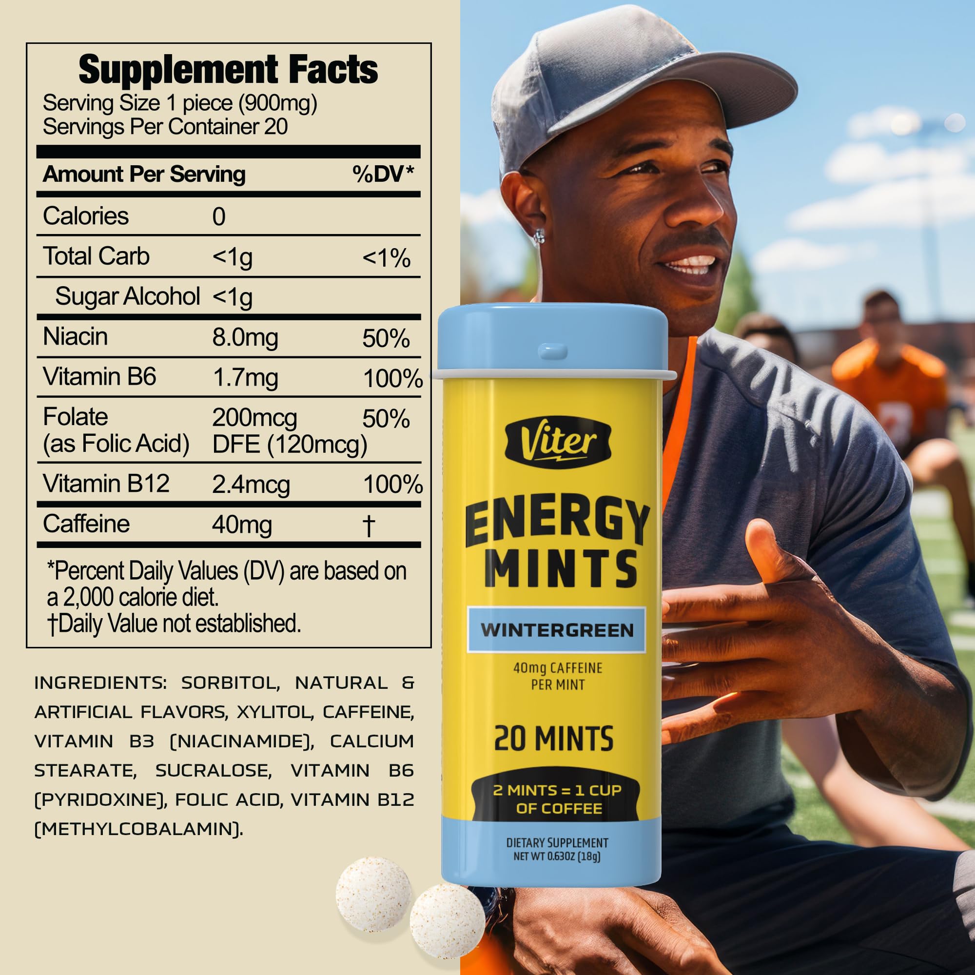 Viter Energy paquete de 6 latas ideal para stock y uso frecuente