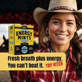 Viter Energy tamaño en mano para demostrar portabilidad y conveniencia