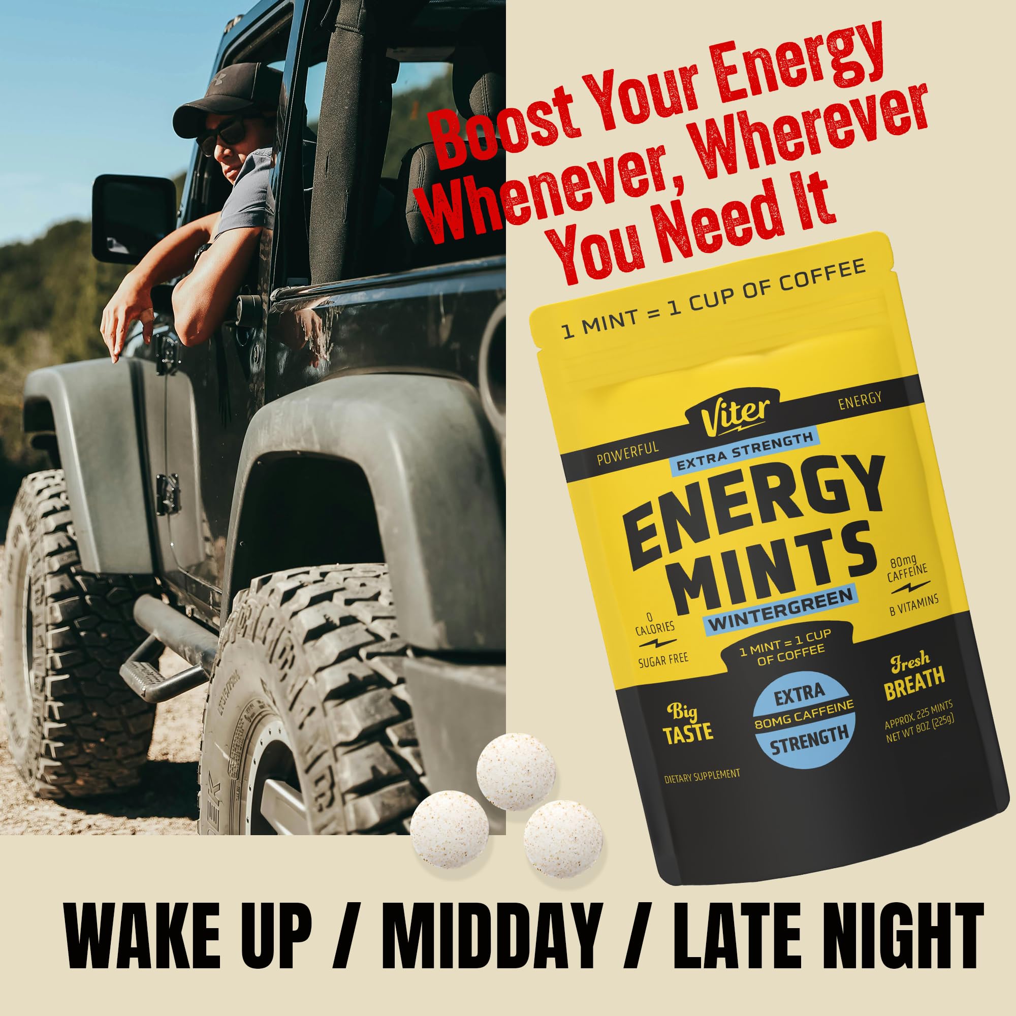 Viter Energy mints junto a portátil en oficina, enfoque y productividad