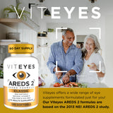 Viteyes primer plano de softgel que destaca textura y facilidad de tragar