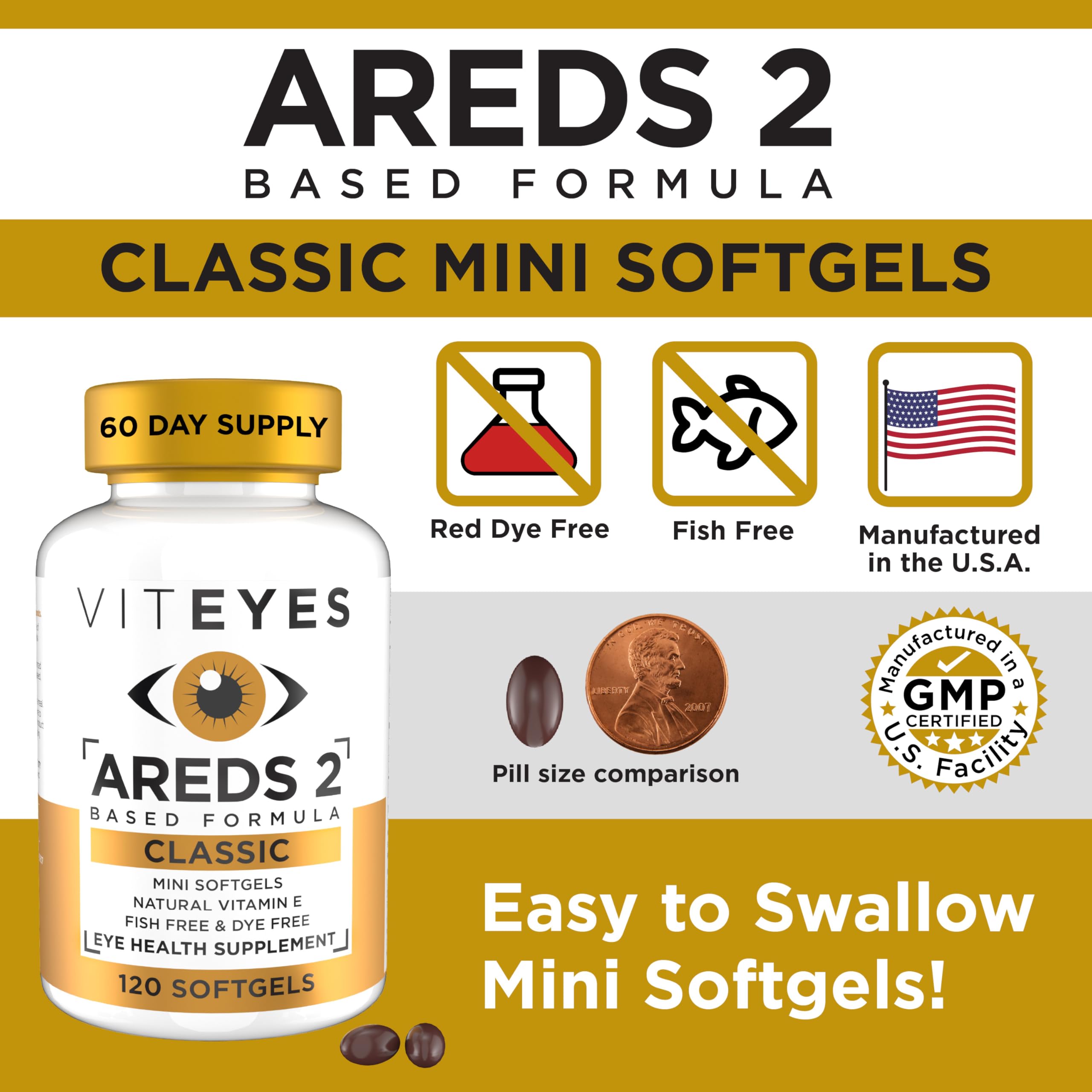 Viteyes softgel junto a vaso de agua listo para tomar, comodidad diaria