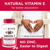 Viteyes botella abierta con cápsulas para visualizar dosis diaria