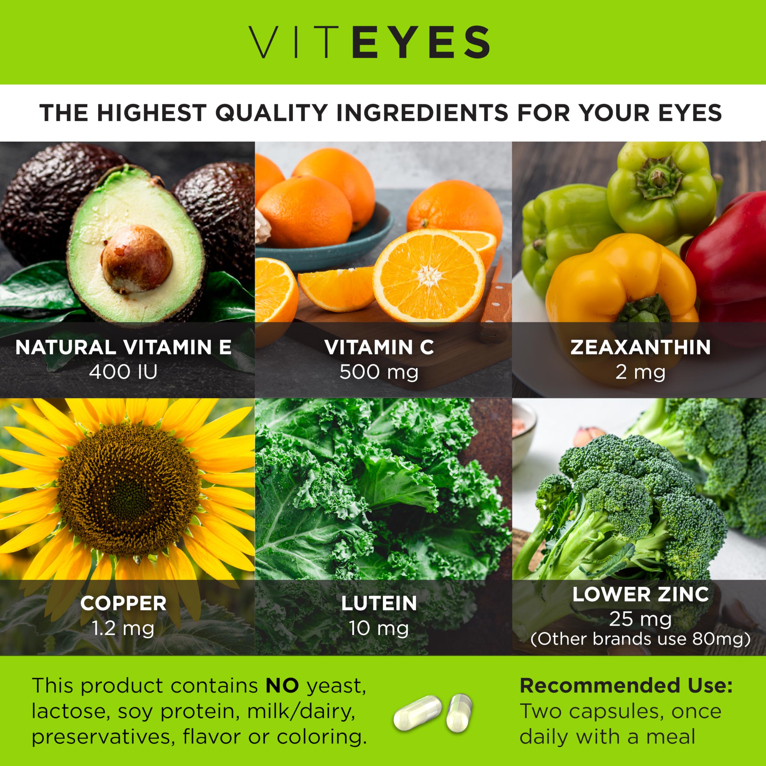 Viteyes cápsulas en primer plano resaltando textura y fácil deglución