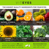 Viteyes cápsulas en primer plano resaltando textura y fácil deglución