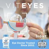 Viteyes etiqueta nutricional clara que muestra dosis y composición completa