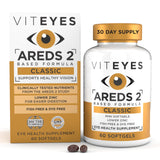 Viteyes frasco delantero mostrando etiqueta clara y beneficio de apoyo macular