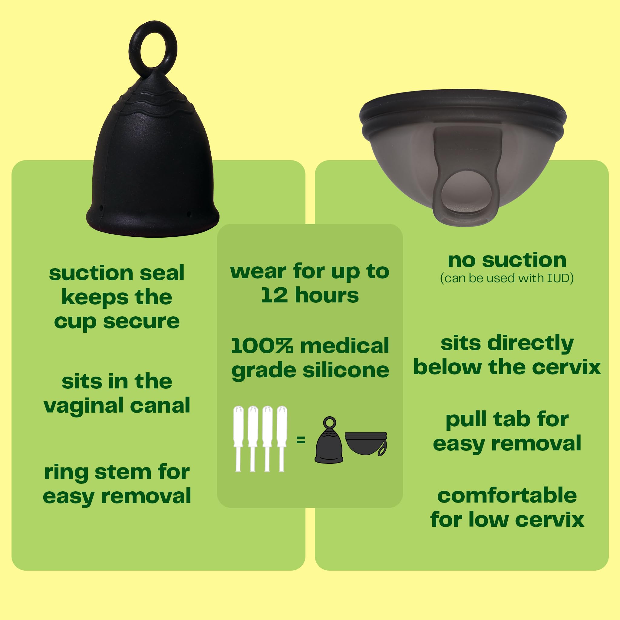 Viv for Your V etiqueta material silicona médica, seguridad e higiene