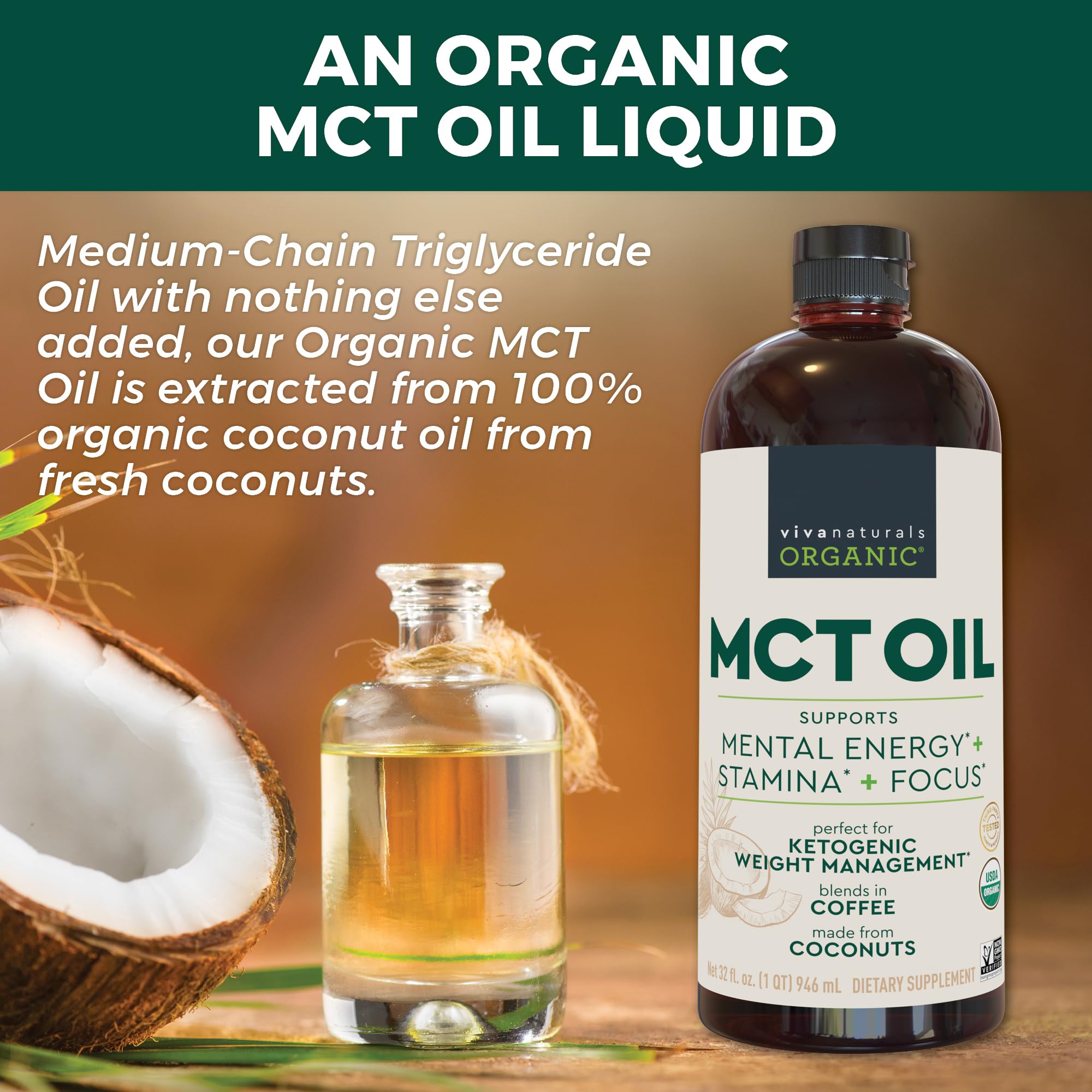 Viva Naturals cocos que ilustran origen y materia prima