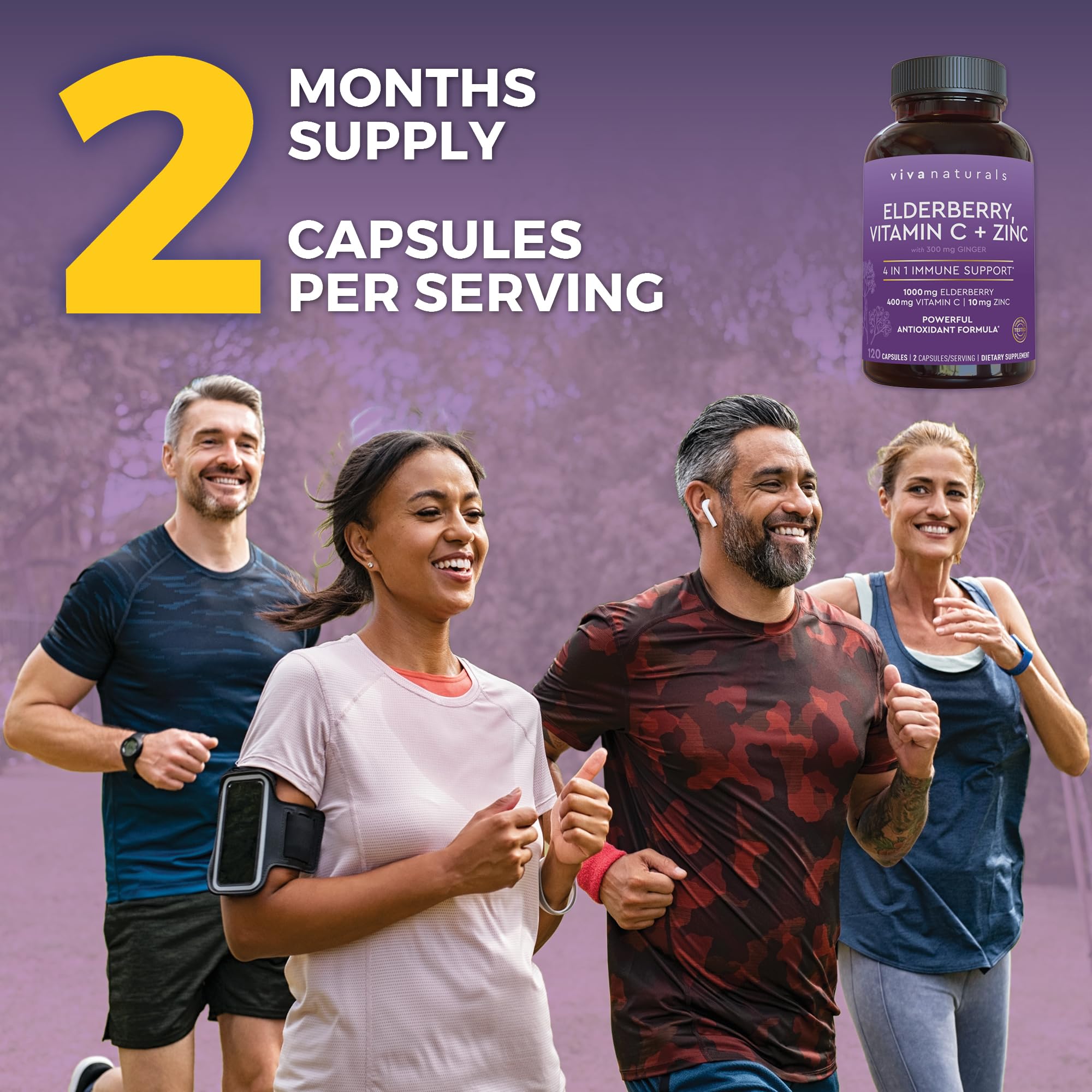 Viva Naturals cápsulas junto a un desayuno para ejemplificar uso diario