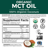 Viva Naturals MCT Oil mezclado en batidora para smoothie cremoso