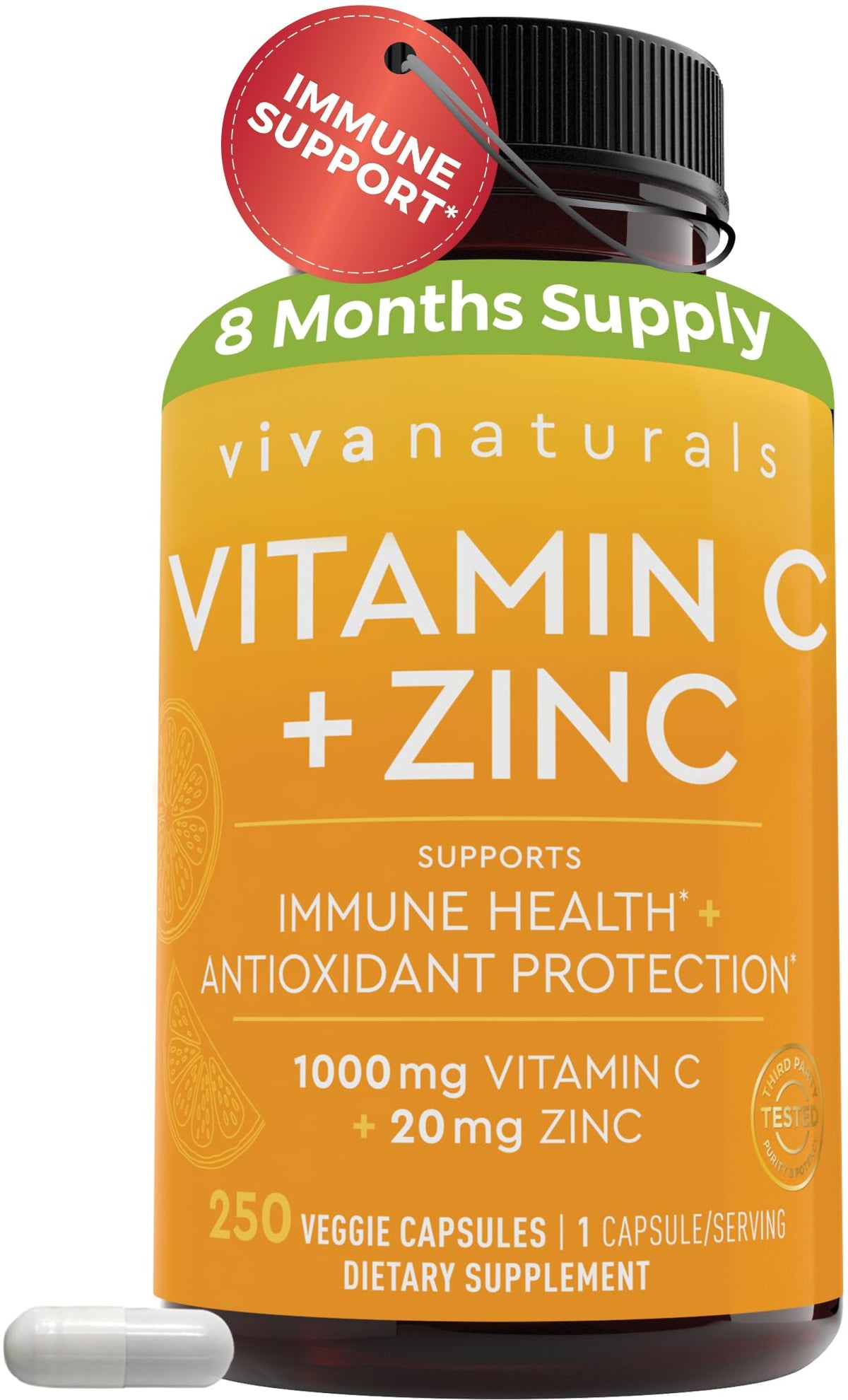 Viva Naturals frente del envase mostrando duración y beneficios