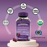 Viva Naturals sellos USDA Organic y Non-GMO certificaciones visibles