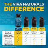 Viva Naturals aceite translúcido en gotas mostrando pureza y calidad