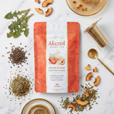 VivaMelhor Akemi primer plano de hojas mixtas destacando ingredientes naturales
