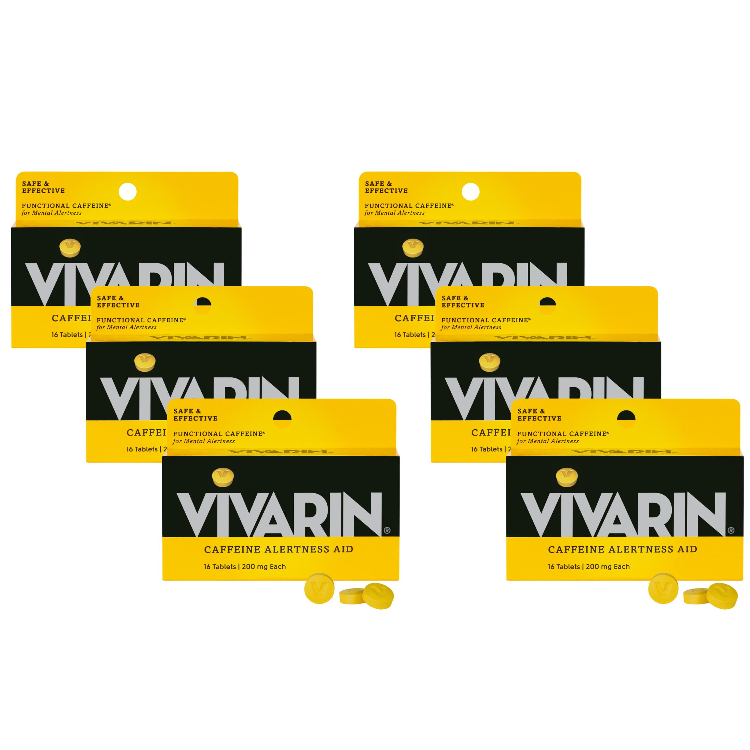Vivarin frente del empaque mostrando diseño y cantidad para rápida identificación y compra