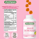 vivchews etiqueta con ingredientes y tabla nutricional, transparencia informativa