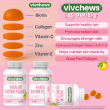 vivchews primer plano de gomitas textura y color cítrico, atractivo y apetitoso