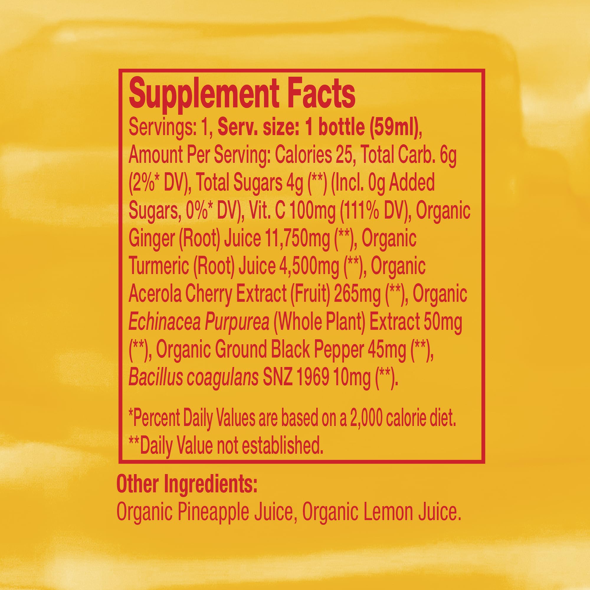 Vive Organic botella abierta con líquido listo para consumir hoy