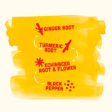 Vive Organic primer plano de textura del shot mostrando color y densidad