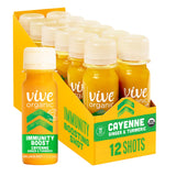 Vive Organic frontal del pack de shots mostrando envase y tamaño, ideal para llevar